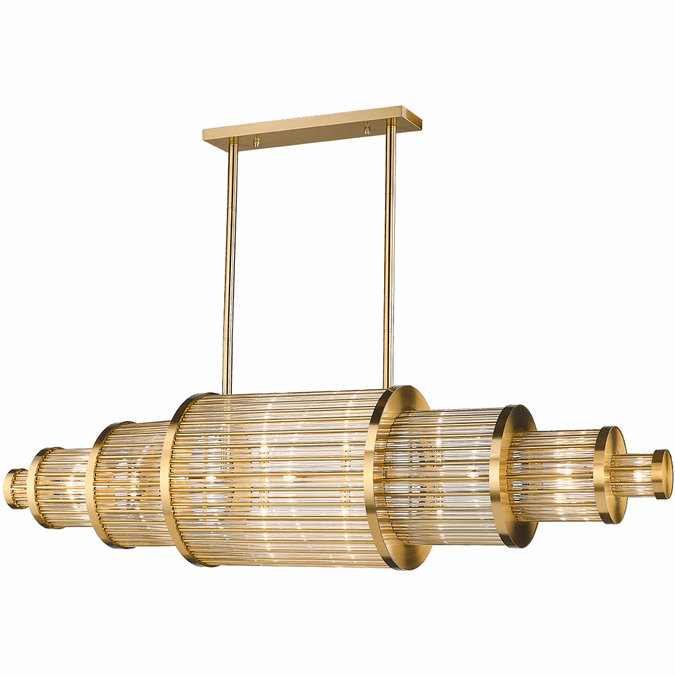 Avenue Lighting HF1920AB Waldorf Modern Antique Brass Kitchen Island