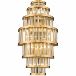 Avenue Lighting HF1921-AB Waldorf Modern Antique Brass Sconce Lighting