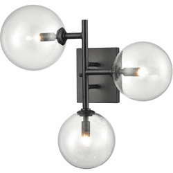Avenue Lighting HF4203-BK Delilah Contemporary Black LED Wall Light Sconce