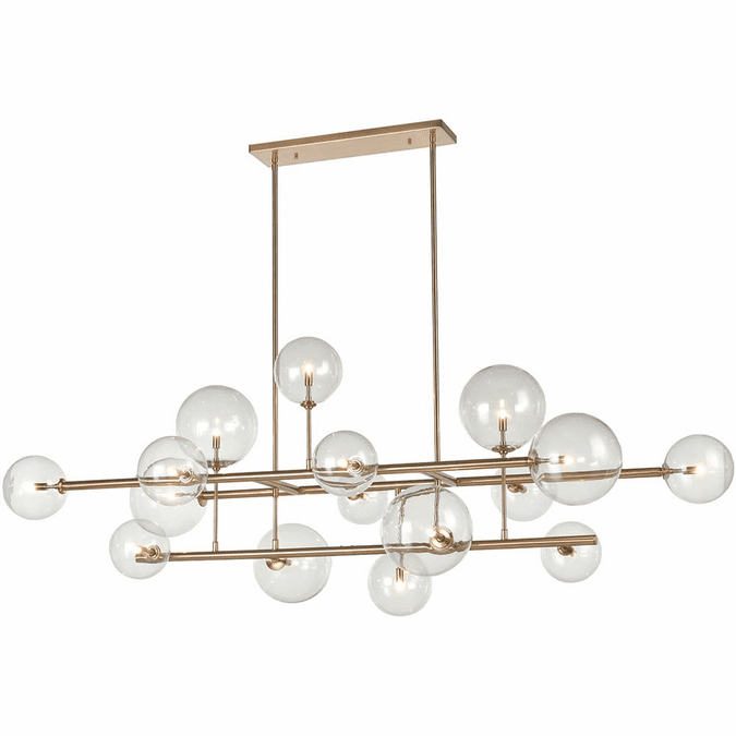 Avenue Lighting HF4216-AB Delilah Contemporary Antique Brass Kitchen Island Light Fixture