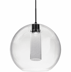 Besa 1JT-ELICL-LED-BK Eli Contemporary Black LED Pendant Light