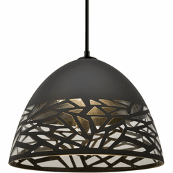 Besa 1JT-KIEVBK Kiev Contemporary Black LED Drop Ceiling Light Fixture