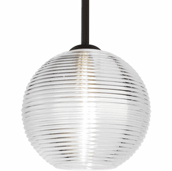 Besa 1TT-461600 Kristall Contemporary Black LED Mini Pendant Light