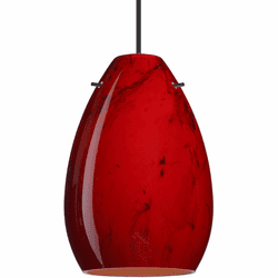 Besa 1XT-1713MA Pera Contemporary Black LED Low Voltage Mini Hanging Lamp