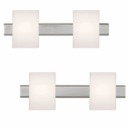 Besa 2SW-TITO07 Tito Contemporary Opal Matte 2-Light Bathroom Lighting