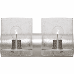 Besa 2WZ-CELTICBB-SN Celtic Modern Satin Nickel Bubble 2-Light Lighting For Bathroom