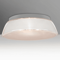 Besa 9663WHC-LED Pica Modern White Sand LED 17" Ceiling Light Fixture
