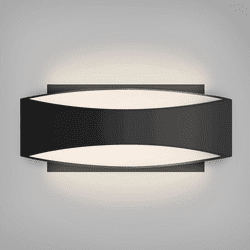 Besa ARC-LED-BK Arc Contemporary Black LED Wall Lighting Sconce