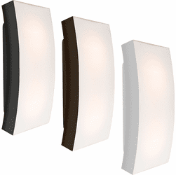 Besa BILLOW15 Billow Contemporary Opal/Black Exterior Lamp Sconce