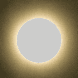 Besa HALO10-LED-WH Halo Modern White LED Lamp Sconce