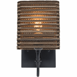 Besa Lighting 1WG-KIRK6-LED-BK Kirk Modern Black Lamp Sconce
