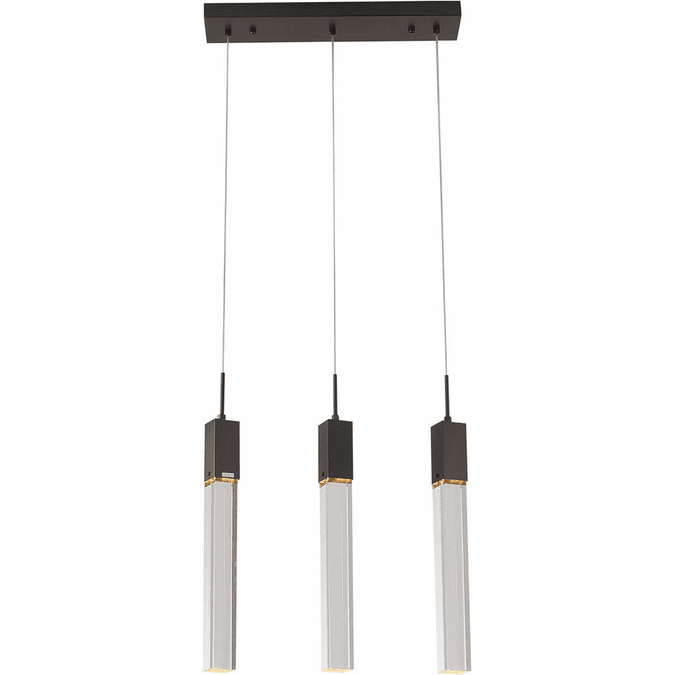 Bethel International ADS07C3B Matte Black Halogen Multi Drop Lighting