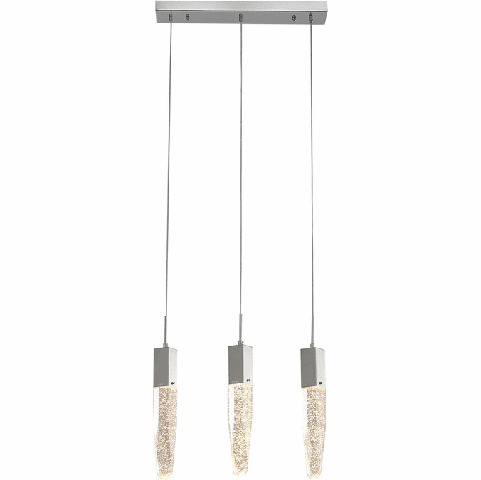 Bethel International ADS15C3CH Chrome Halogen Multi Pendant Hanging Light