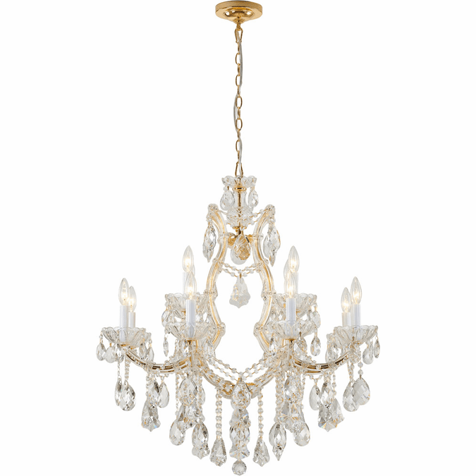 Bethel International BET26 Gold Chandelier Light