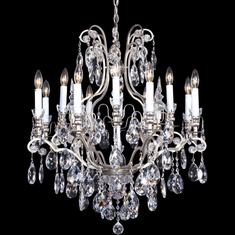 Bethel International BET65PEW Pewter Chandelier Lamp