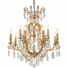 Bethel International BET80C32AB Antique Brass Ceiling Chandelier