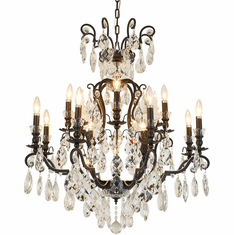 Bethel International BET80C32BLK Black Lighting Chandelier