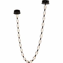 Bethel International BL01C106BLK Black LED Ceiling Chandelier