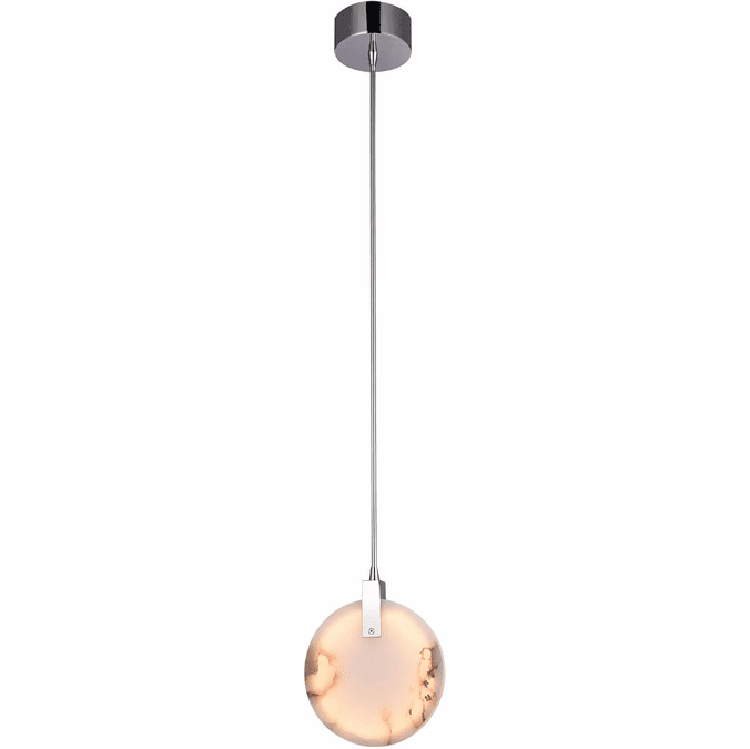 Bethel International BU05P7CH Contemporary Chrome LED Mini Lighting Pendant