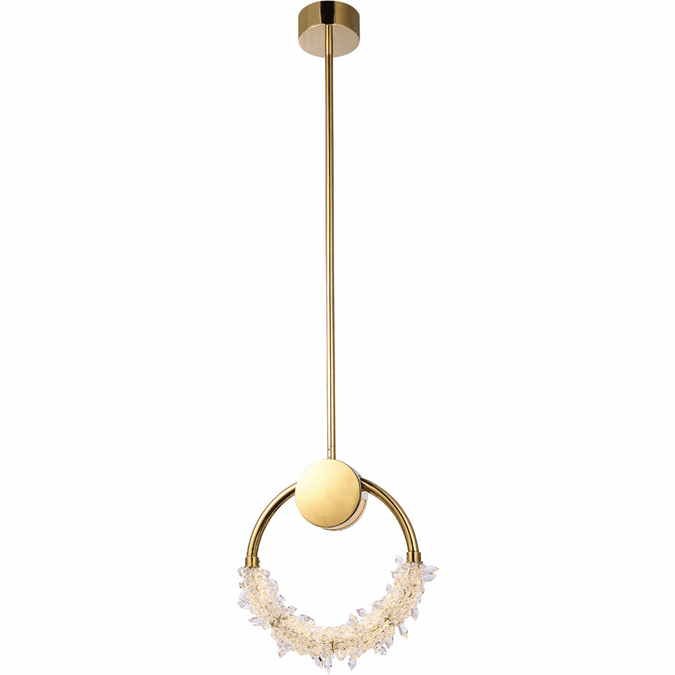 Bethel International BU07P11G Gold LED Mini Lighting Pendant
