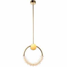 Bethel International BU08P15G Gold LED Mini Hanging Pendant Light