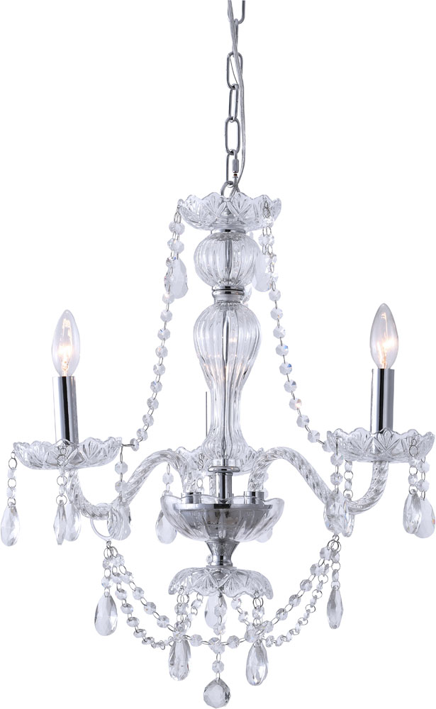 Bethel International CH02 Chrome Mini Chandelier Lighting - BET-CH02