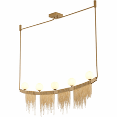 Bethel International DC02C54G Modern Gold Halogen Kitchen Island Light