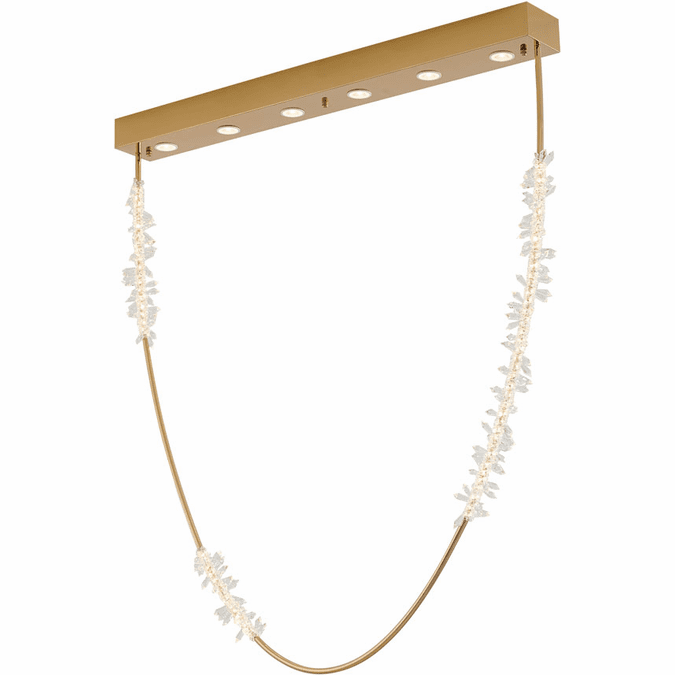 Bethel International DC08C42G Modern Gold LED Kitchen Island Lighting