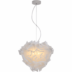 Bethel International DLS100C16W Contemporary White Hanging Lamp