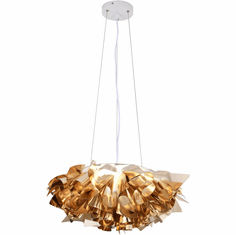 Bethel International DLS105C20G Contemporary Iron & Acrylic LED Pendant Lamp