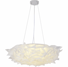 Bethel International DLS106C30W Contemporary Iron & Acrylic LED Pendant Lighting Fixture
