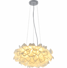 Bethel International DLS47C20CL Contemporary White LED Pendant Lamp