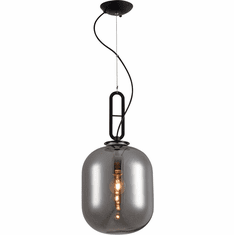 Bethel International DU110SMK Contemporary Matte Black Mini Hanging Light