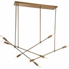 Bethel International DU119 Modern Brass Island Light Fixture