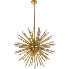 Bethel International DU120 Contemporary Brass Chandelier Lighting