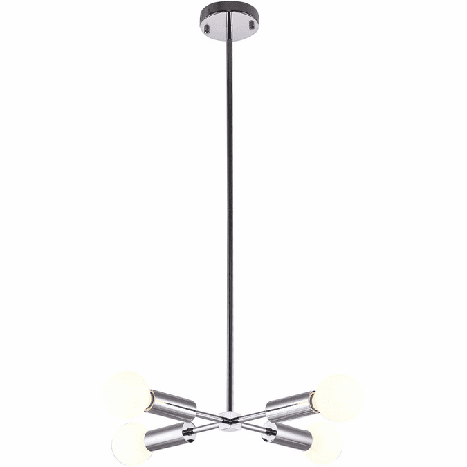 Bethel International DU128C15CH Contemporary Chrome Mini Lighting Chandelier