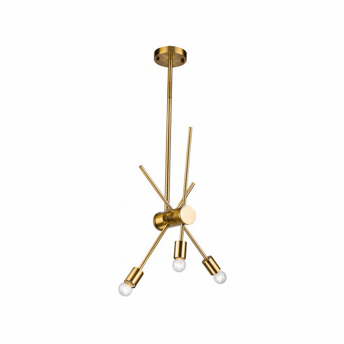 Bethel International DU76G Modern Gold Drop Ceiling Light Fixture BET