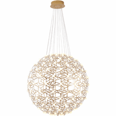 Bethel International FIT01C39G Contemporary Gold LED 39.5" Lighting Pendant