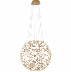 Bethel International FIT03C23G Modern Gold LED 23.5" Drop Ceiling Light Fixture