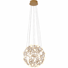Bethel International FIT04C15G Modern Gold LED 16" Drop Lighting