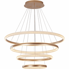 Bethel International FIT19C39G Modern Gold LED Hanging Light Fixture