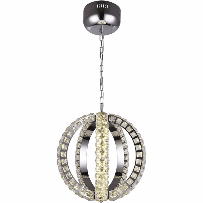 Bethel International JP17 Chrome LED 16" Hanging Pendant Light
