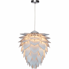 Bethel International JU02C19WH Modern White Drop Lighting