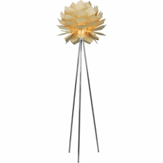 Bethel International JU07F20W Modern Chrome Floor Lamp