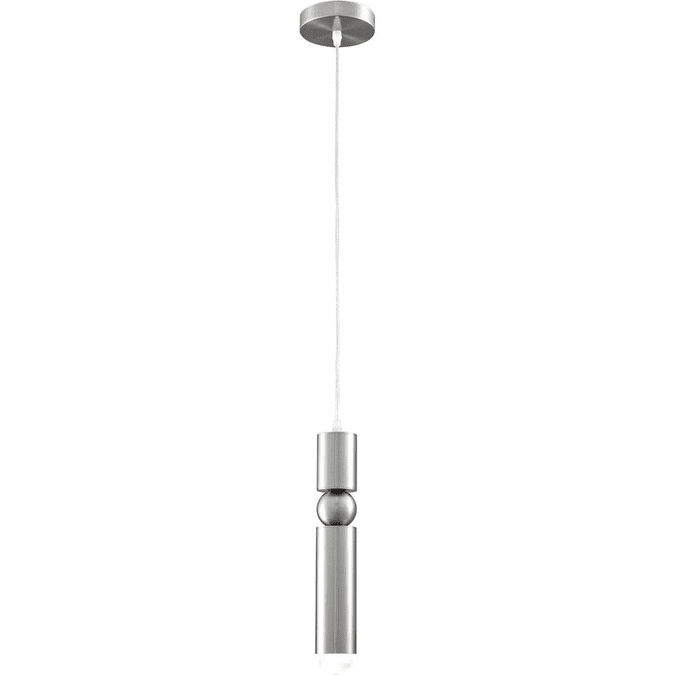 Bethel International KB6001-1PSN Modern Shiny Nickel Halogen Mini Hanging Light Fixture