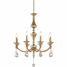 Bethel International LA43C27BR Modern Stain Brass Chandelier Light
