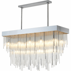 Bethel International LA57C48CH Contemporary Chrome Kitchen Island Light