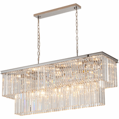 Bethel International LA80C50CH Contemporary Chrome Kitchen Island Light Fixture