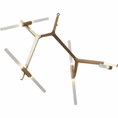 Bethel International MA21 Modern Brass LED Ceiling Chandelier