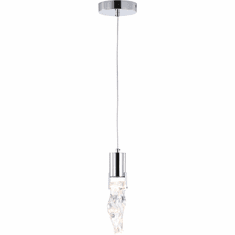 Bethel International MAT06P8CH Chrome LED Mini Ceiling Pendant Light